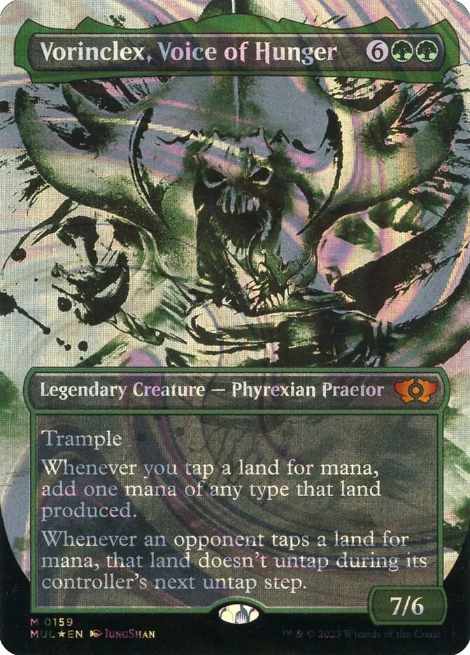 2023 Multiverse Legends Vorinclex, Voice of Hunger [Serialized] mythic #159 mythic card image