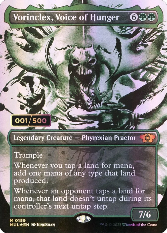 2023 Multiverse Legends Vorinclex, Voice of Hunger #159z mythic card image
