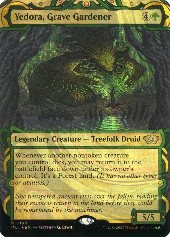 2023 Multiverse Legends Yedora, Grave Gardener [Serialized] rare #160 rare card image
