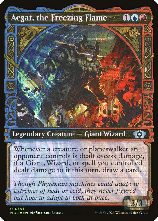 2023 Multiverse Legends Aegar, the Freezing Flame [Serialized] uncommon #161 uncommon card image
