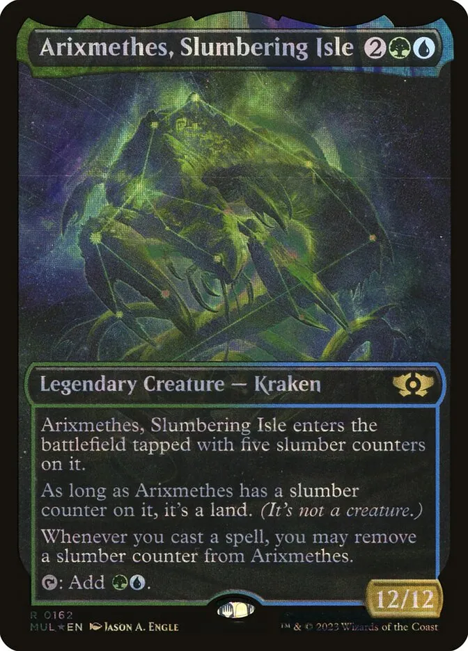 2023 Multiverse Legends Arixmethes, Slumbering Isle [Serialized] rare #162 rare card image