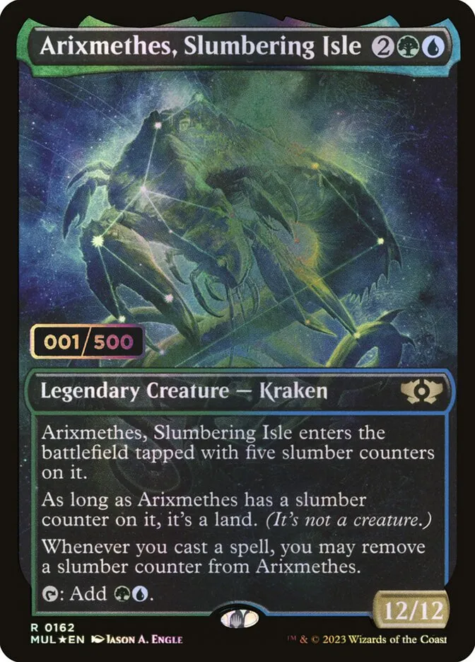 2023 Multiverse Legends Arixmethes, Slumbering Isle #162z rare card image