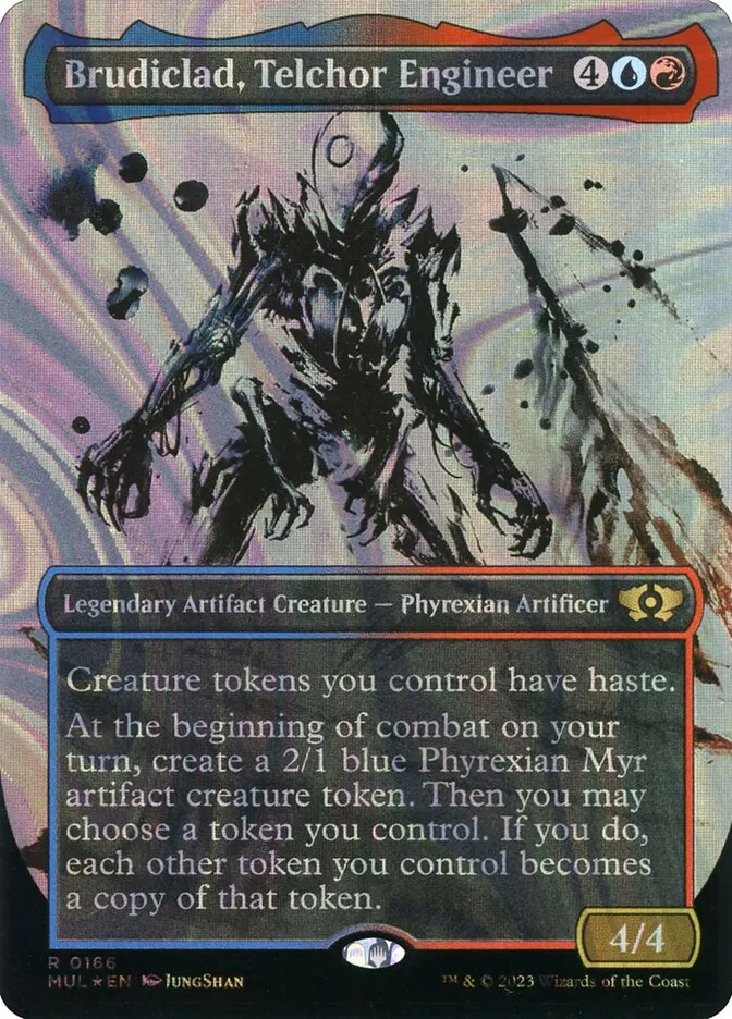 2023 Multiverse Legends Brudiclad, Telchor Engineer [Serialized] rare #166 rare card image