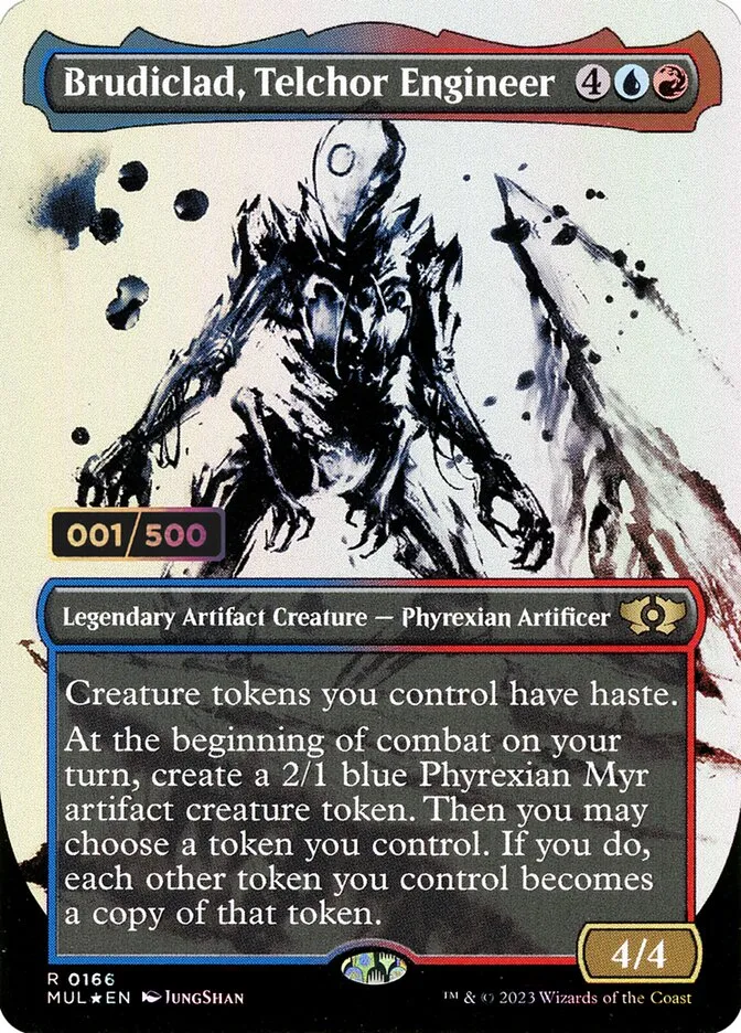 2023 Multiverse Legends Brudiclad, Telchor Engineer #166z rare card image