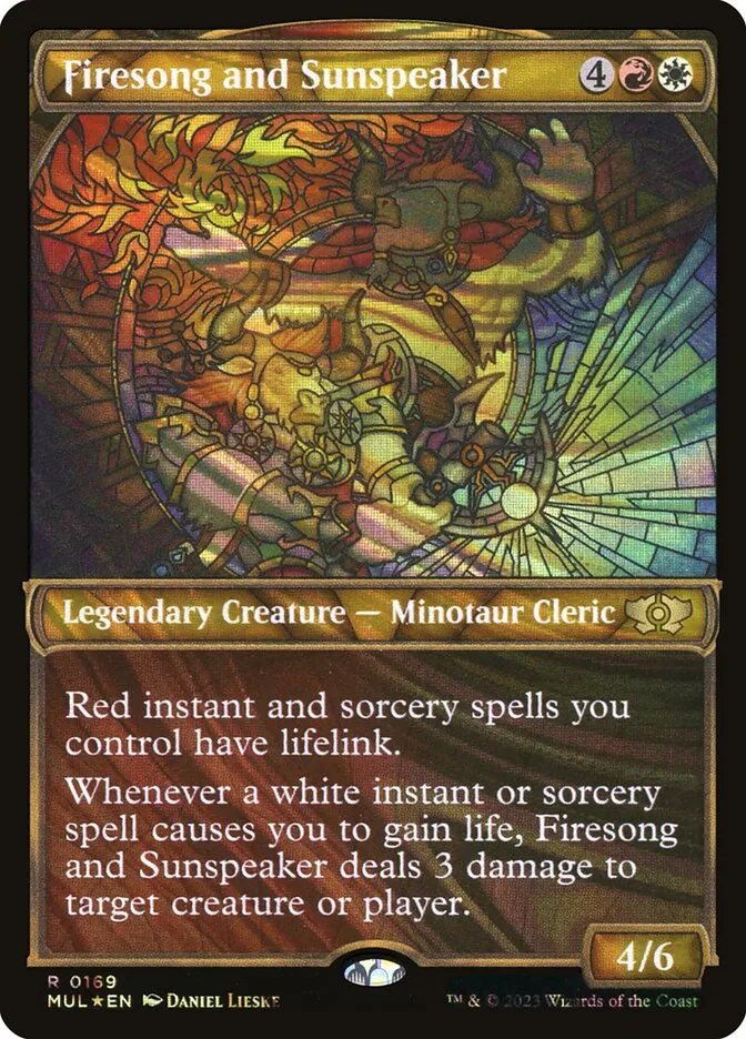 2023 Multiverse Legends Firesong and Sunspeaker [Serialized] rare #169 rare card image