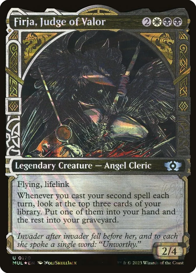 2023 Multiverse Legends Firja, Judge of Valor [Serialized] uncommon #170 uncommon card image