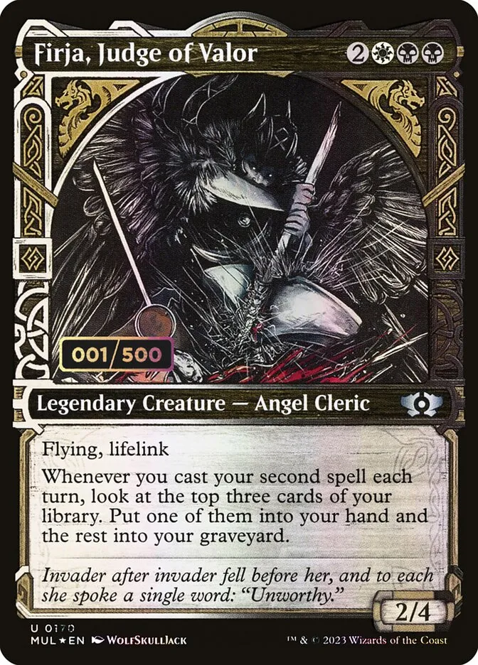 2023 Multiverse Legends Firja, Judge of Valor #170z uncommon card image