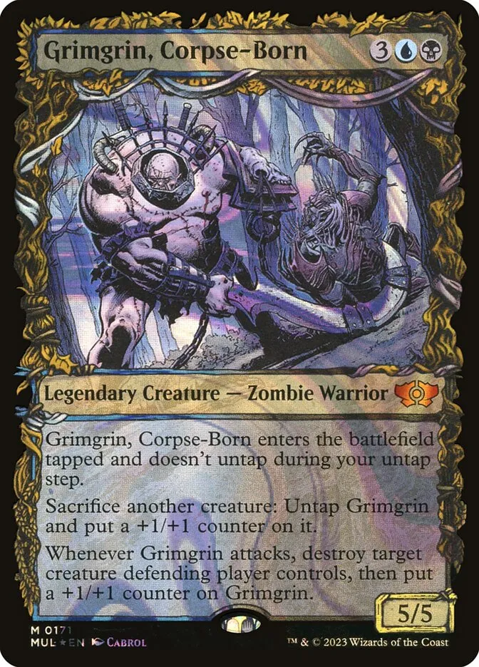 2023 Multiverse Legends Grimgrin, Corpse-Born [Serialized] mythic #171 mythic card image