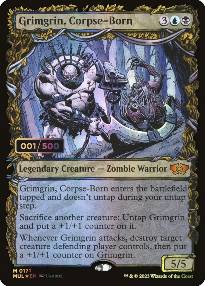 2023 Multiverse Legends Grimgrin, Corpse-Born #171z mythic card image