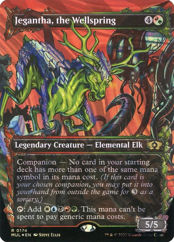 2023 Multiverse Legends Jegantha, the Wellspring [Serialized] rare #174 rare card image