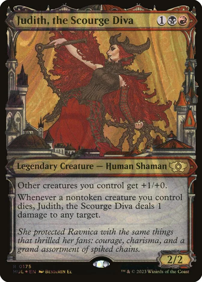 2023 Multiverse Legends Judith, the Scourge Diva [Serialized] rare #175 rare card image