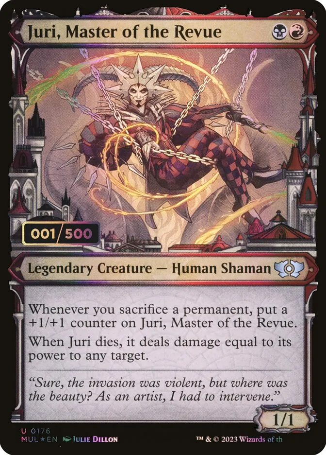 2023 Multiverse Legends Juri, Master of the Revue #176z uncommon card image