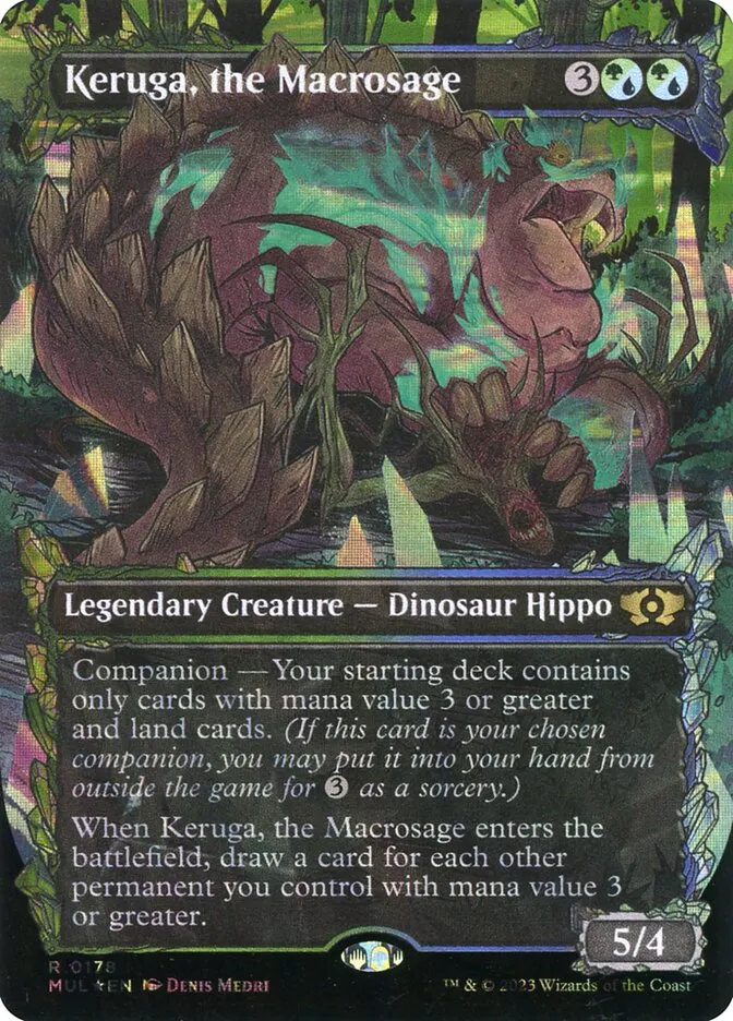 2023 Multiverse Legends Keruga, the Macrosage [Serialized] rare #178 rare card image