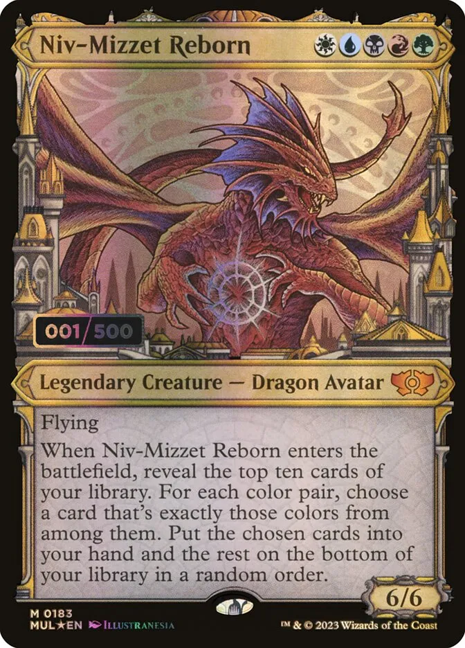 2023 Multiverse Legends Niv-Mizzet Reborn #183z mythic card image