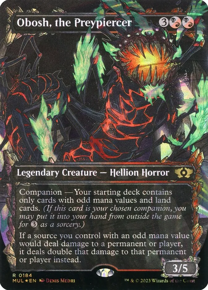 2023 Multiverse Legends Obosh, the Preypiercer [Serialized] rare #184 rare card image