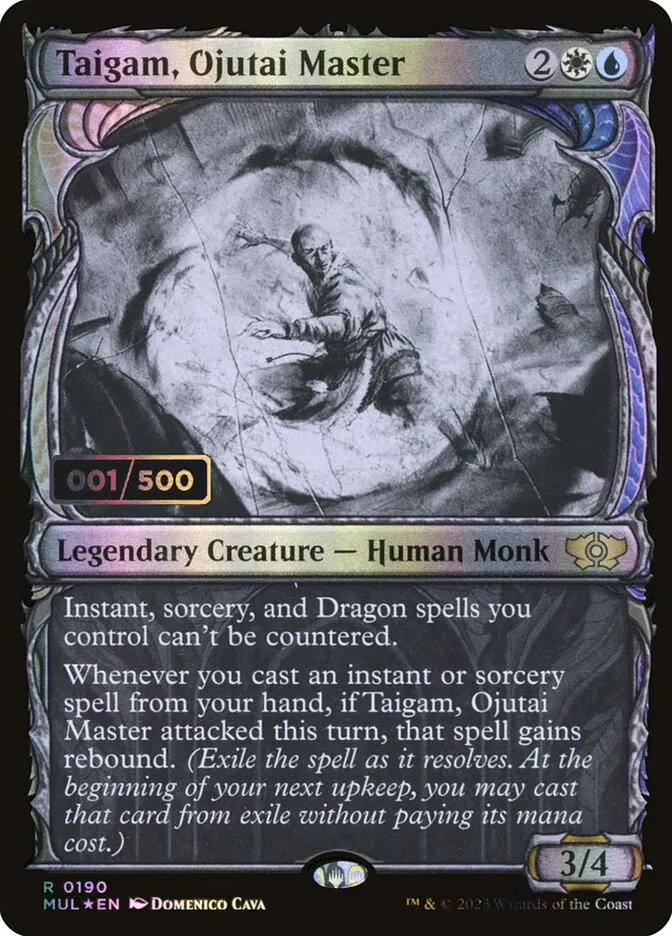 2023 Multiverse Legends Taigam, Ojutai Master #190z rare card image