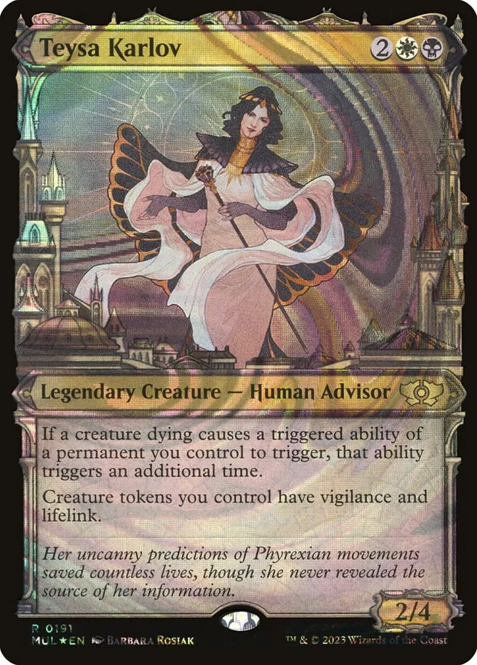 2023 Multiverse Legends Teysa Karlov [Serialized] rare #191 rare card image