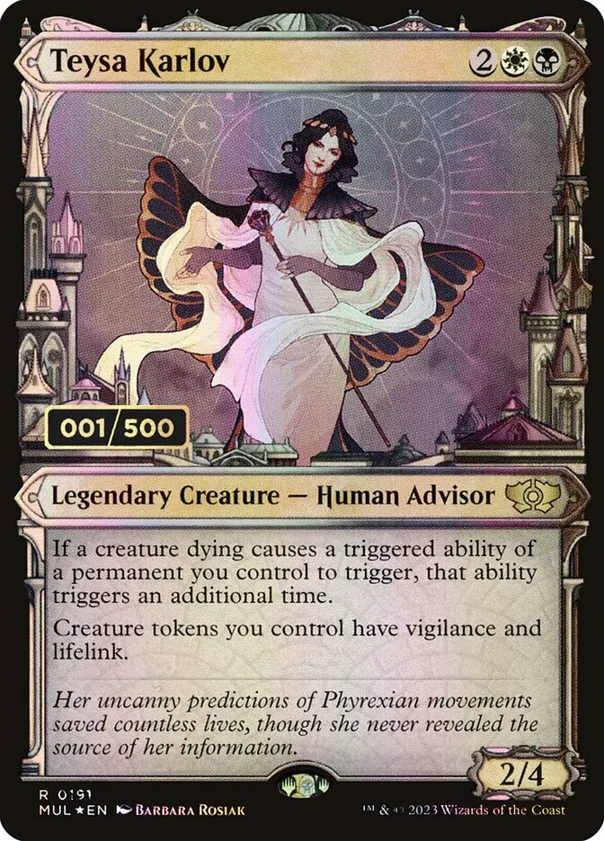 2023 Multiverse Legends Teysa Karlov #191z rare card image