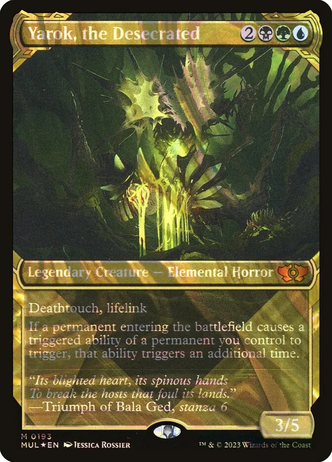 2023 Multiverse Legends Yarok, the Desecrated [Serialized] mythic #193 mythic card image