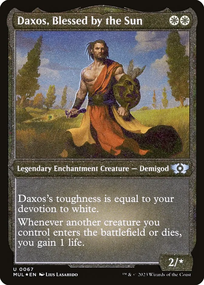 2023 Multiverse Legends Daxos, Blessed by the Sun #67 uncommon card image