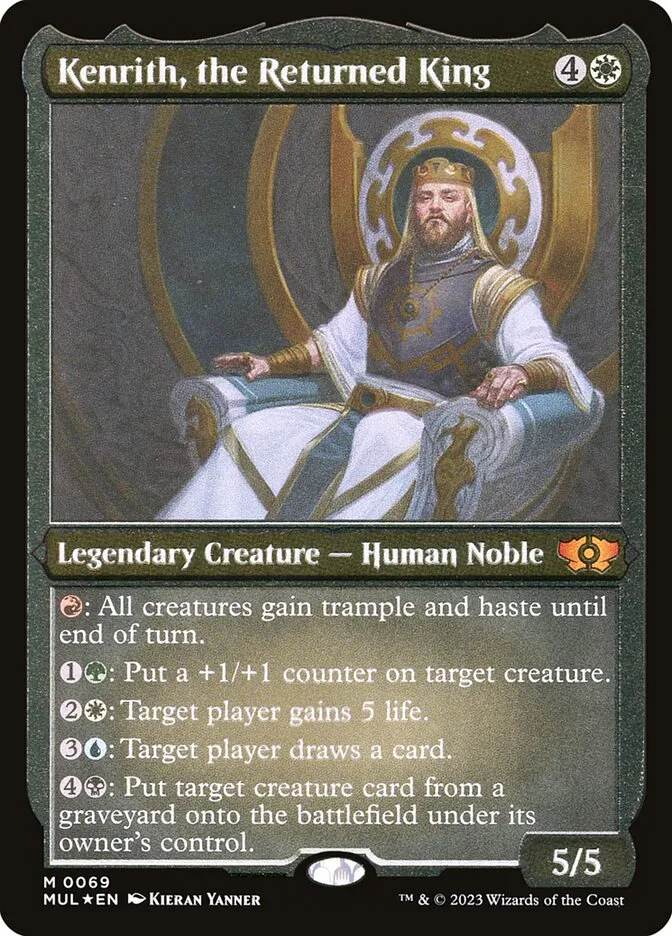 2023 Multiverse Legends Kenrith, the Returned King #69 mythic card image