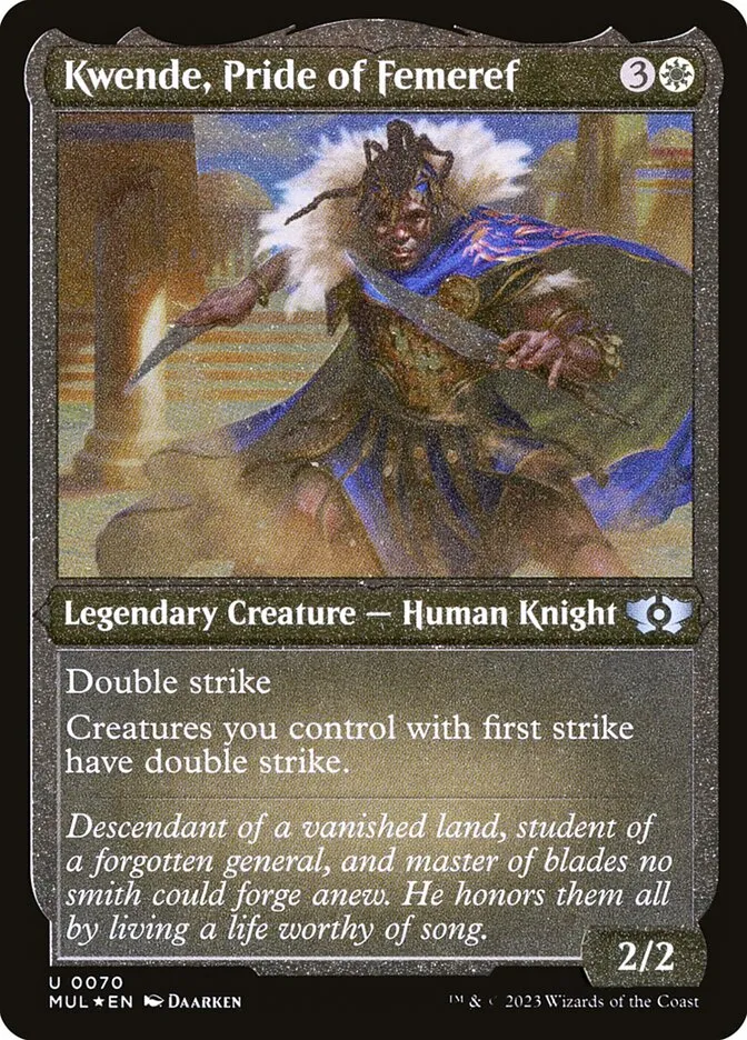 2023 Multiverse Legends Kwende, Pride of Femeref #70 uncommon card image
