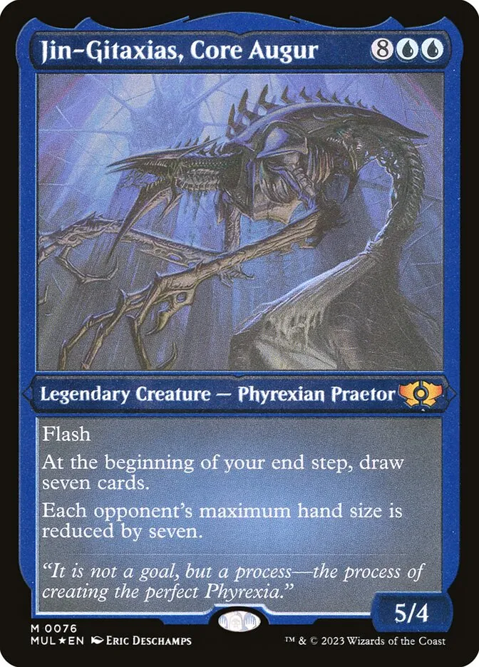 2023 Multiverse Legends Jin-Gitaxias, Core Augur #76 mythic card image