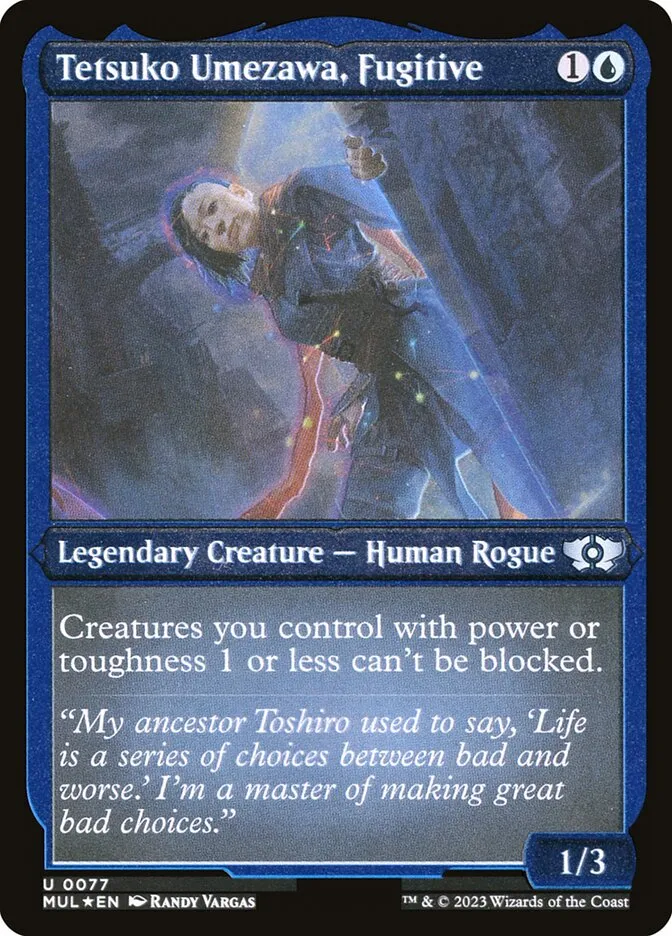2023 Multiverse Legends Tetsuko Umezawa, Fugitive #77 uncommon card image