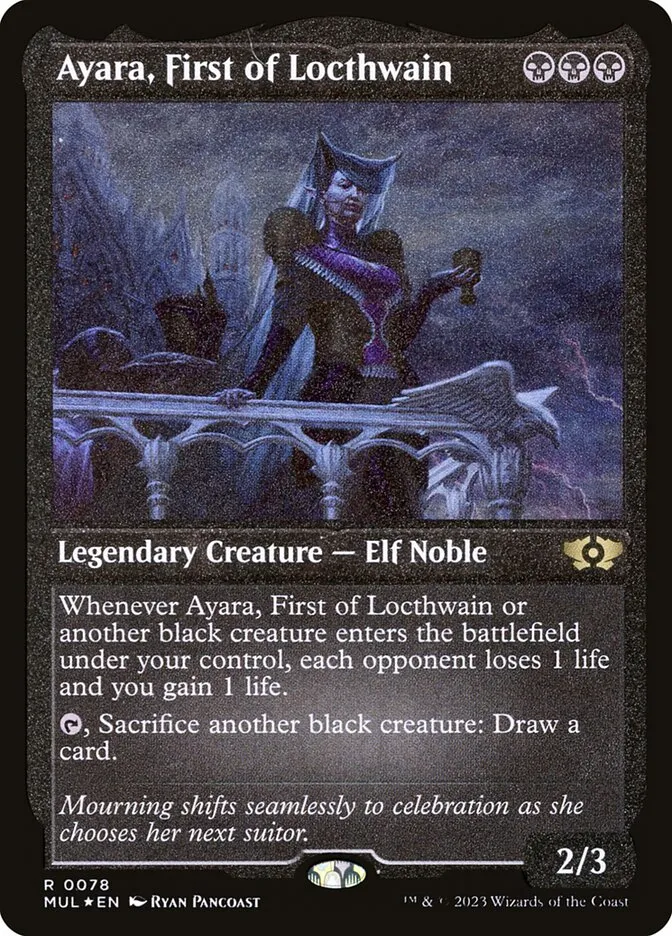 2023 Multiverse Legends Ayara, First of Locthwain #78 rare card image