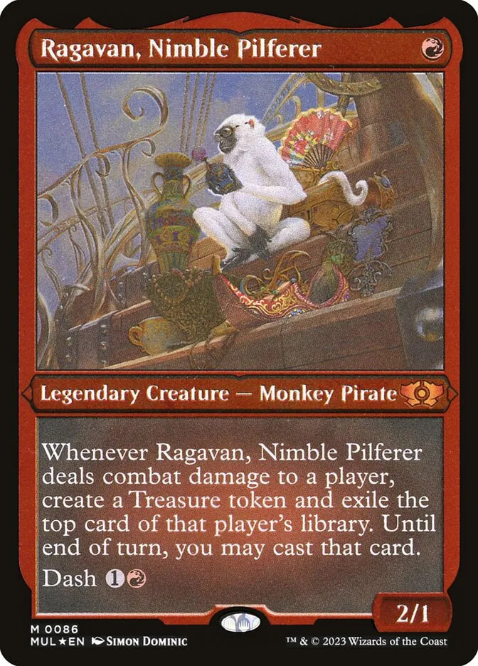 2023 Multiverse Legends Ragavan, Nimble Pilferer mythic #86 mythic card image