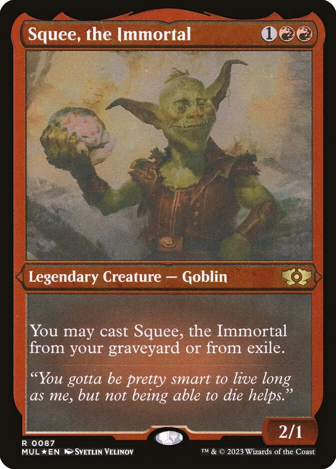 2023 Multiverse Legends Squee, the Immortal #87 rare card image