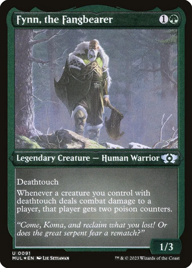 2023 Multiverse Legends Fynn, the Fangbearer #91 uncommon card image