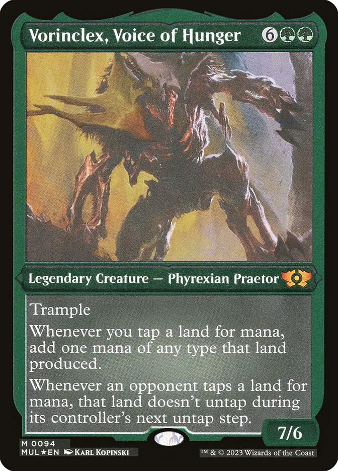 2023 Multiverse Legends Vorinclex, Voice of Hunger #94 mythic card image