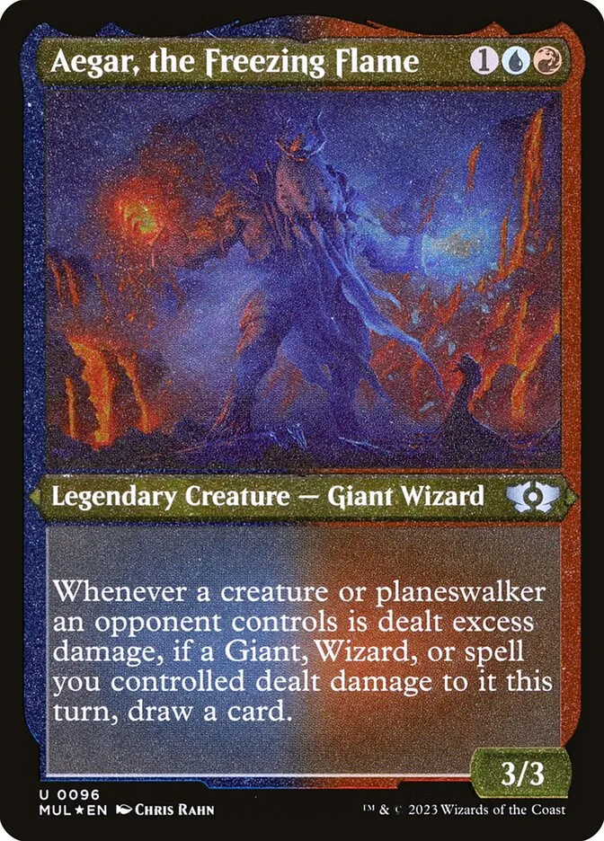 2023 Multiverse Legends Aegar, the Freezing Flame #96 uncommon card image