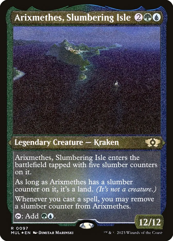 2023 Multiverse Legends Arixmethes, Slumbering Isle #97 rare card image