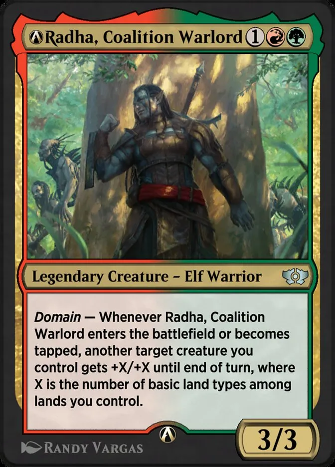 2023 Multiverse Legends A-Radha, Coalition Warlord #A-120 uncommon card image