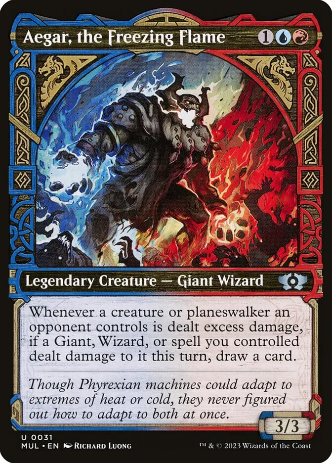 2023 Multiverse Legends Aegar, the Freezing Flame [Foil] uncommon #31 uncommon card image