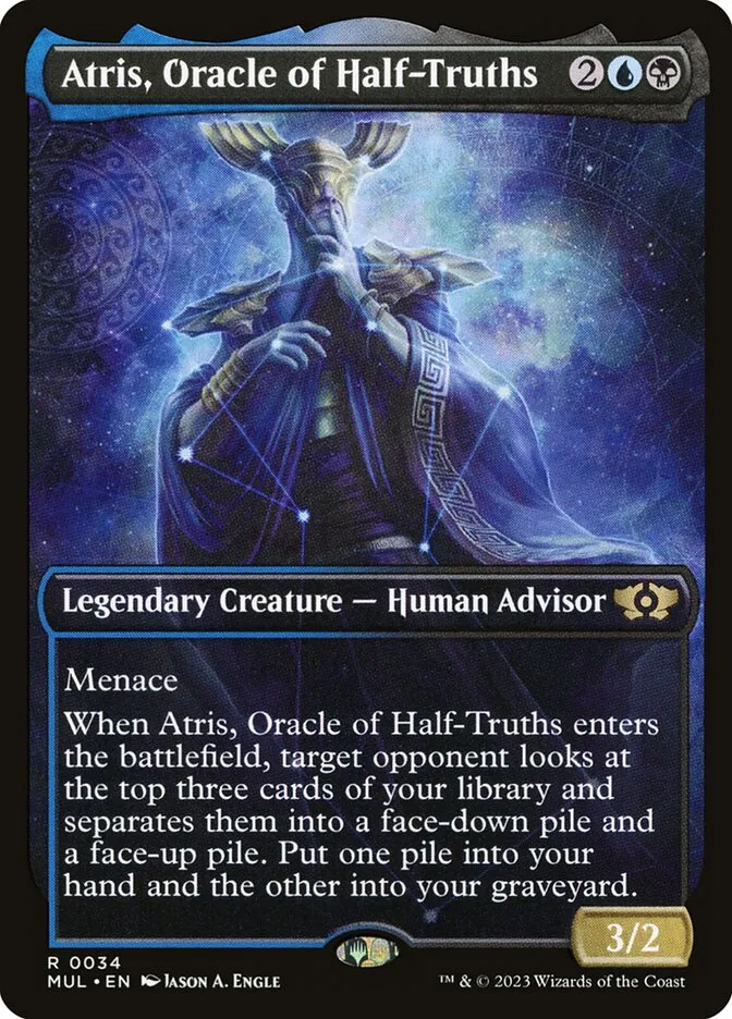 2023 Multiverse Legends Atris, Oracle of Half-Truths [Foil] rare #34 rare card image