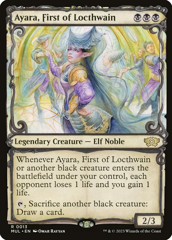 2023 Multiverse Legends Ayara, First of Locthwain [Foil] rare #13 rare card image