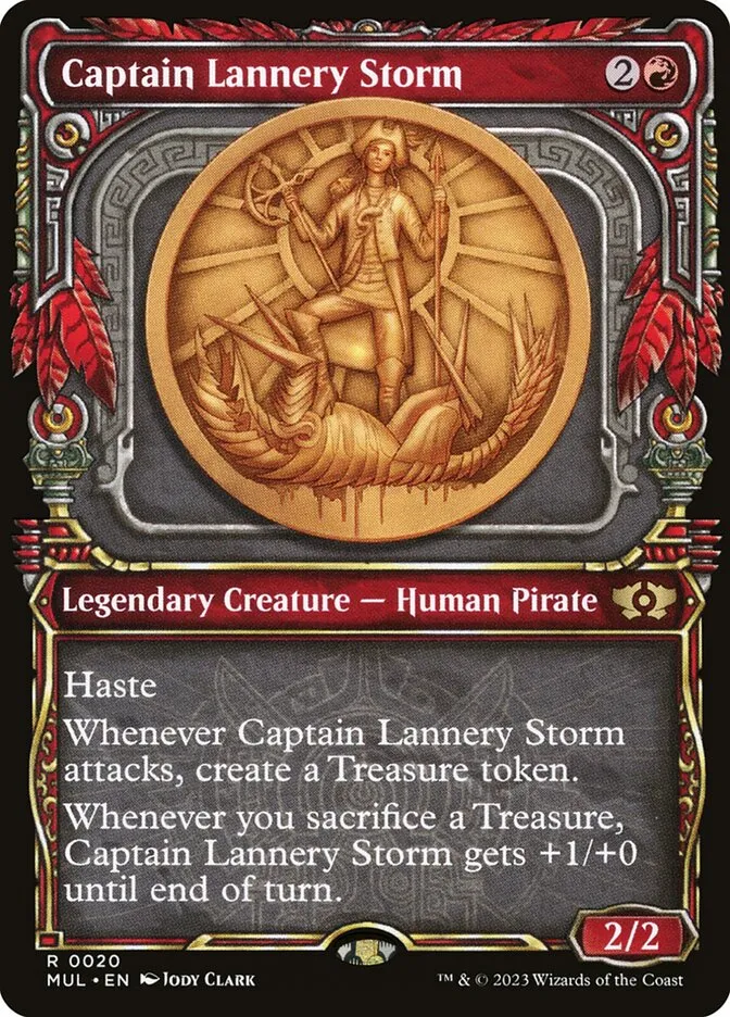 2023 Multiverse Legends Captain Lannery Storm [Foil] rare #20 rare card image