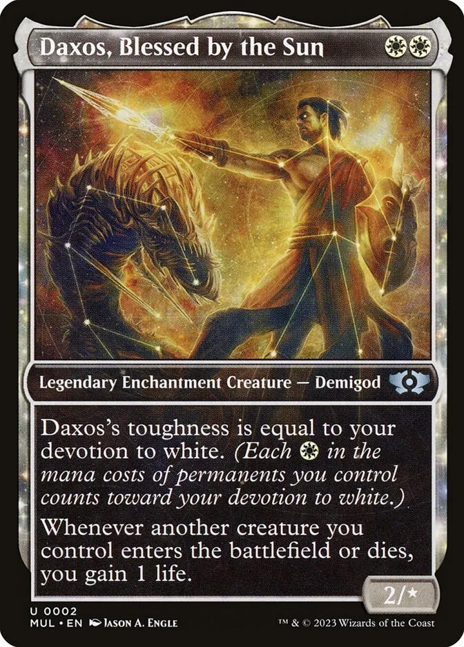 2023 Multiverse Legends Daxos, Blessed by the Sun [Foil] uncommon #2 uncommon card image