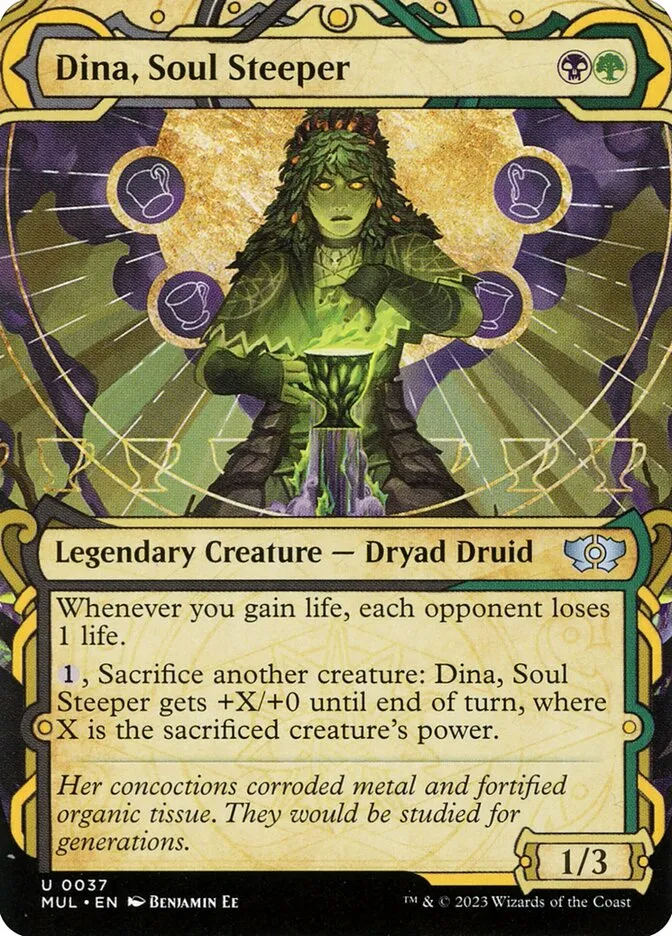 2023 Multiverse Legends Dina, Soul Steeper [Foil] uncommon #37 uncommon card image