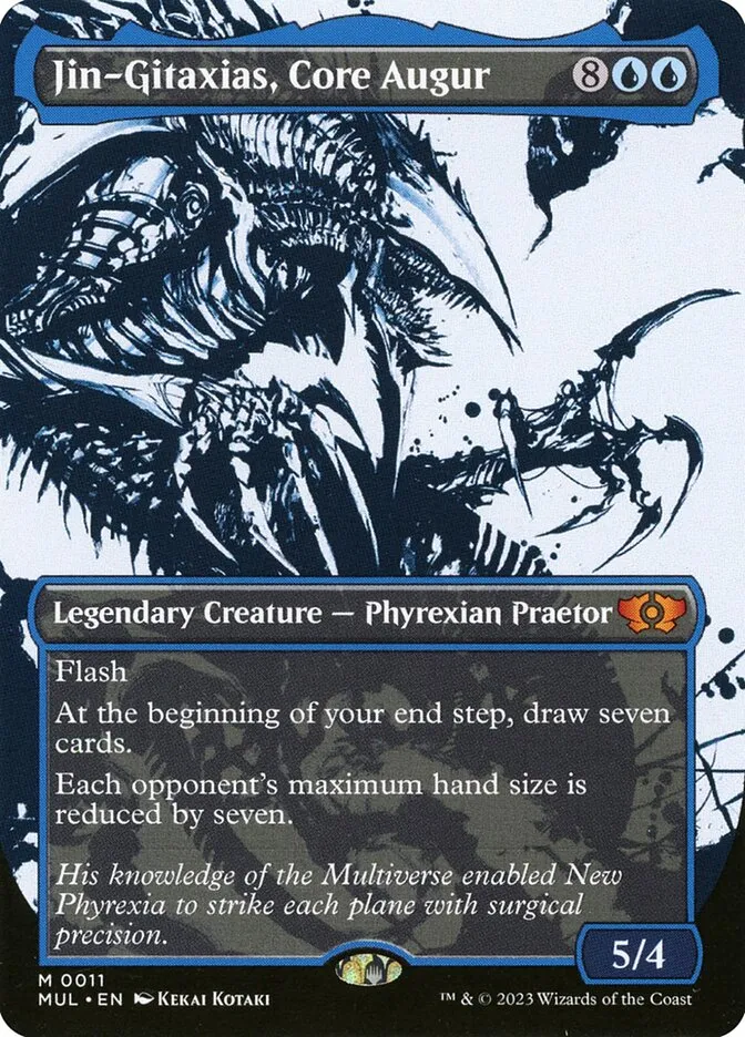 2023 Multiverse Legends Jin-Gitaxias, Core Augur [Foil] mythic #11 mythic card image