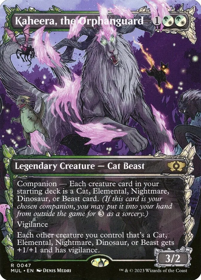 2023 Multiverse Legends Kaheera, the Orphanguard [Foil] rare #47 rare card image