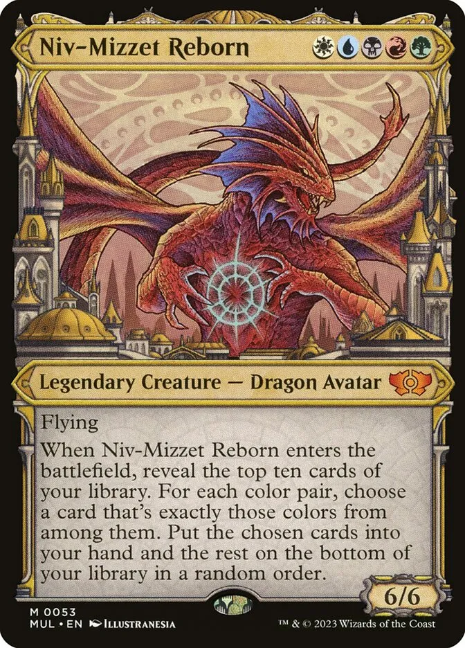2023 Multiverse Legends Niv-Mizzet Reborn [Foil] mythic #53 mythic card image