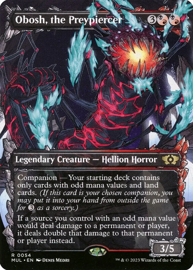2023 Multiverse Legends Obosh, the Preypiercer [Foil] rare #54 rare card image
