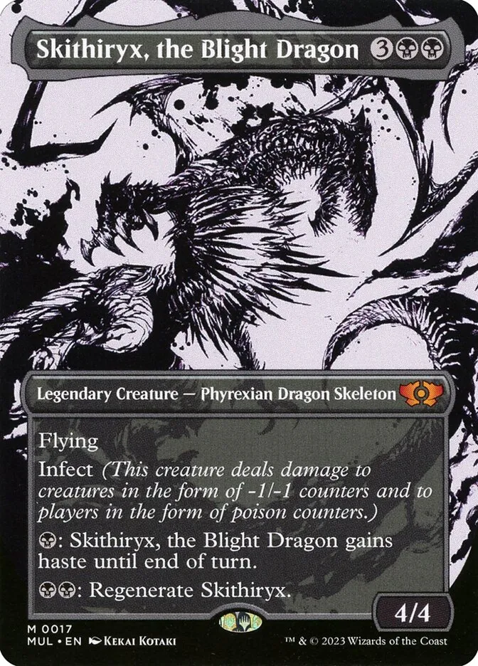 2023 Multiverse Legends Skithiryx, the Blight Dragon [Foil] mythic #17 mythic card image