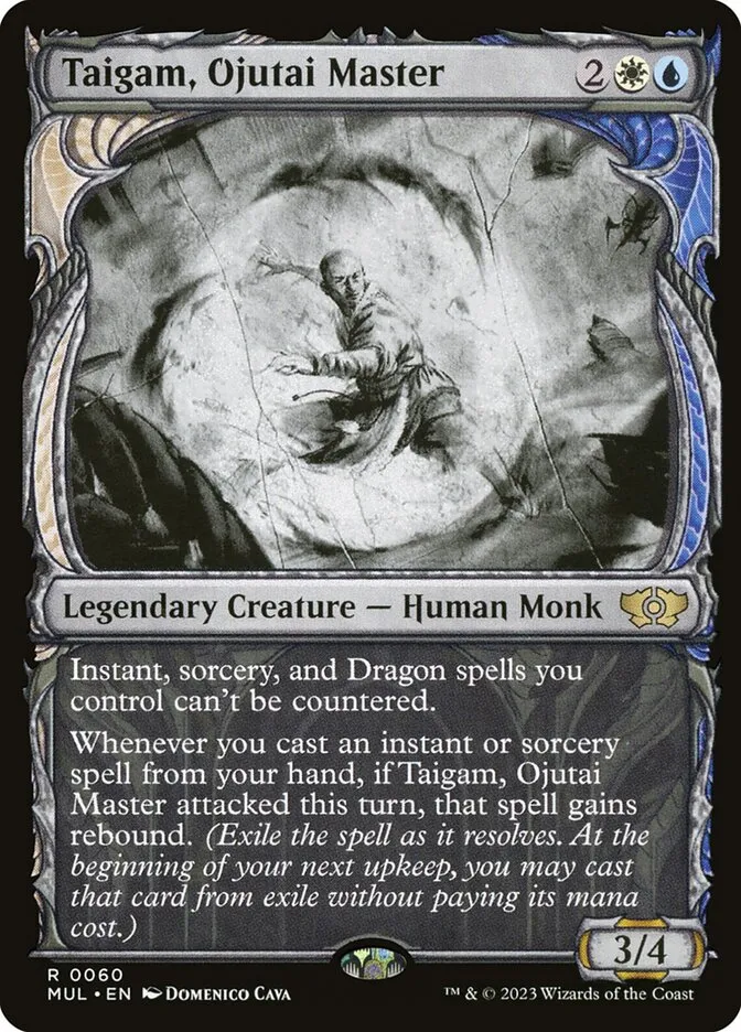 2023 Multiverse Legends Taigam, Ojutai Master [Foil] rare #60 rare card image