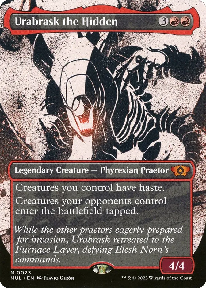 2023 Multiverse Legends Urabrask the Hidden [Foil] mythic #23 mythic card image
