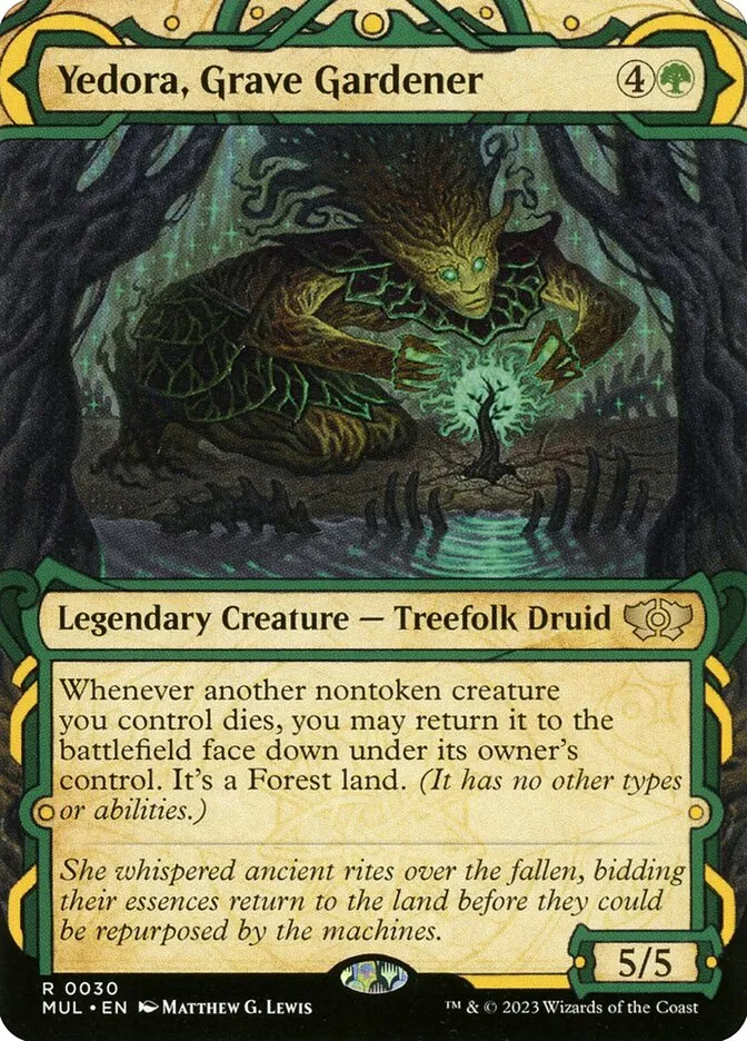 2023 Multiverse Legends Yedora, Grave Gardener [Foil] rare #30 rare card image